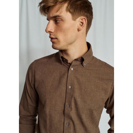 Bruun & Stengade Muriel Skjorte, Brown, L