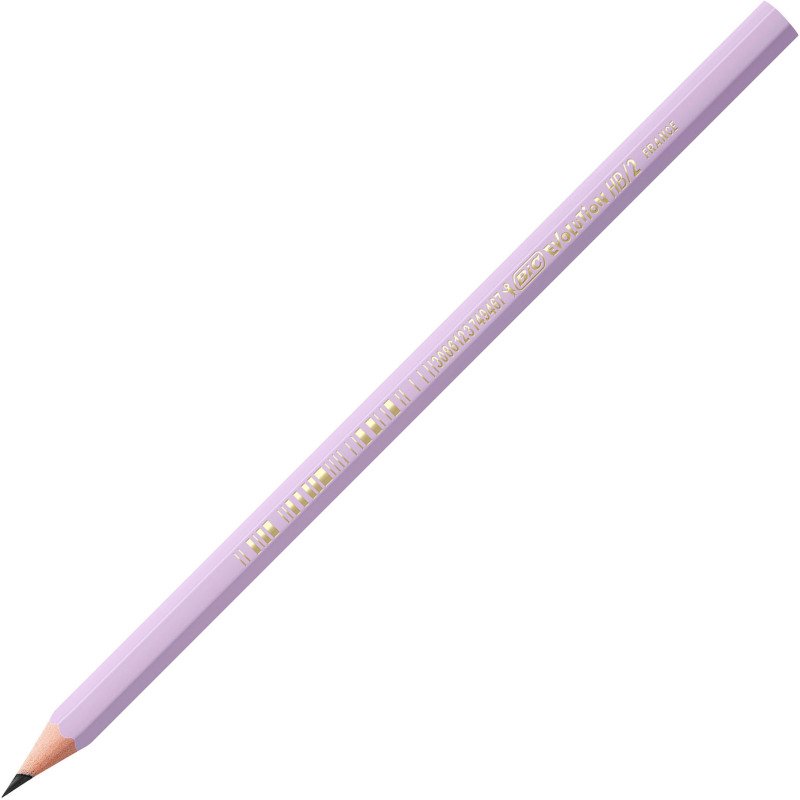 Crayon à papier Bic Evolution pastel HB - Boïte de 12