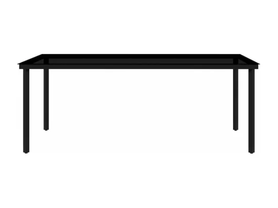 Ensemble à manger de jardin 7 pcs Noir