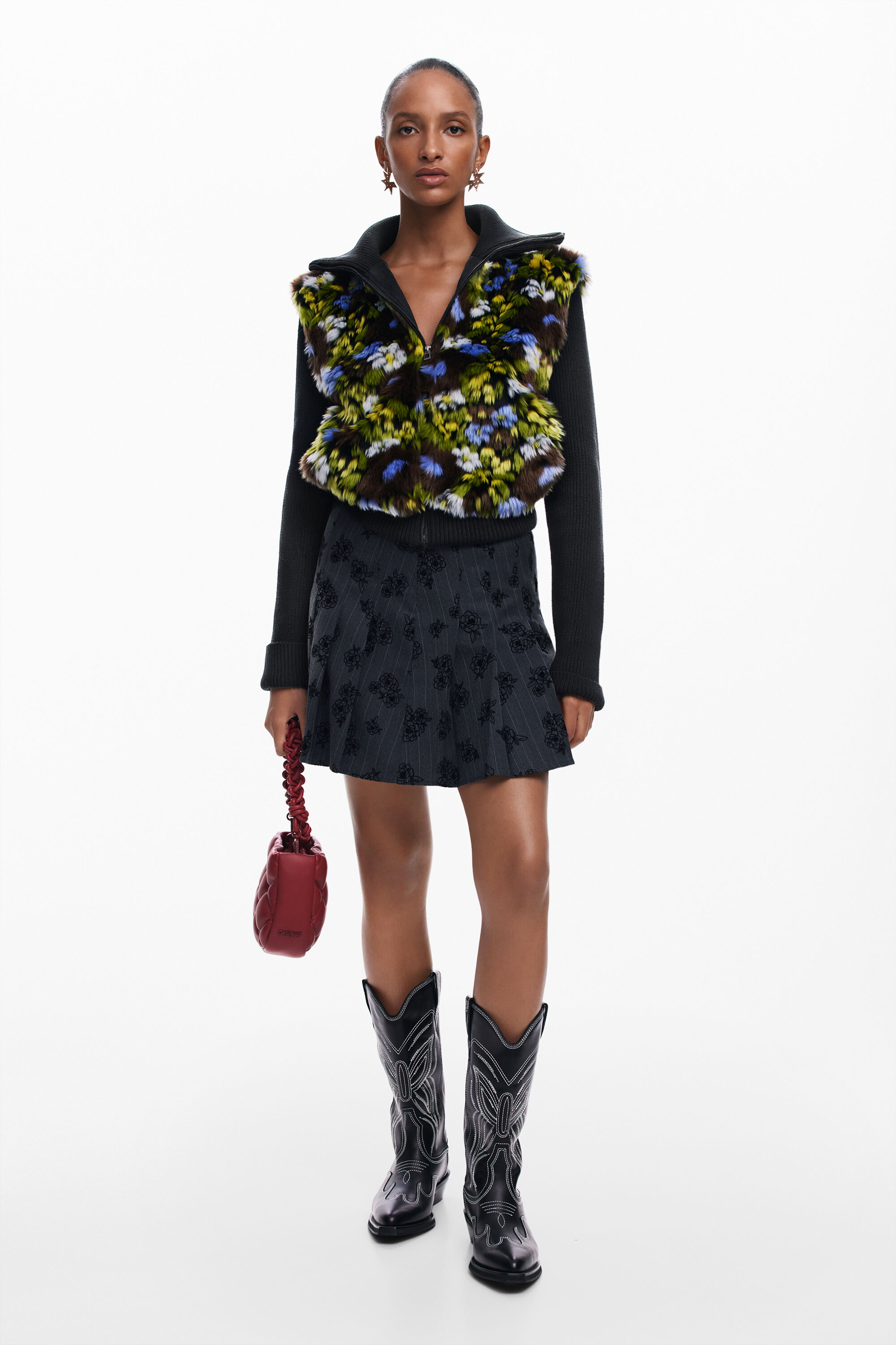 Chaqueta cores flores