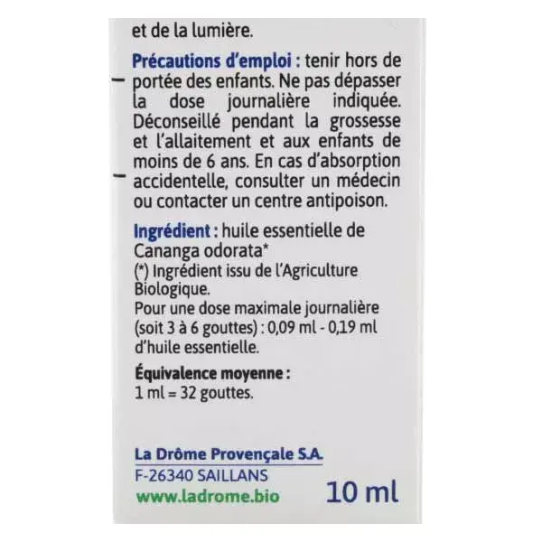Óleo Essencial de Ylang Ylang Orgânico Ladrome 10ml