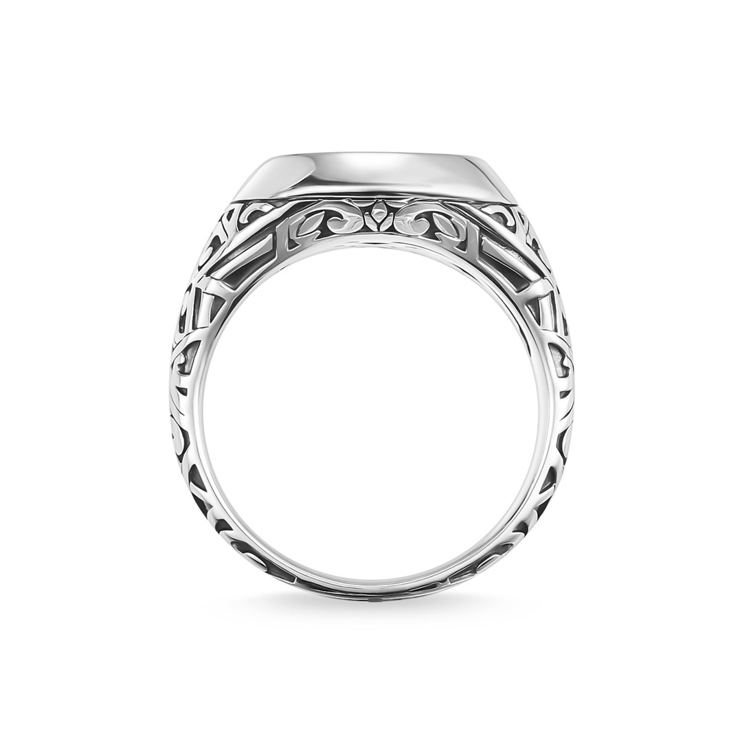 Thomas Sabo Sterling Silver Rebel at Heart Herrenring Schwarz