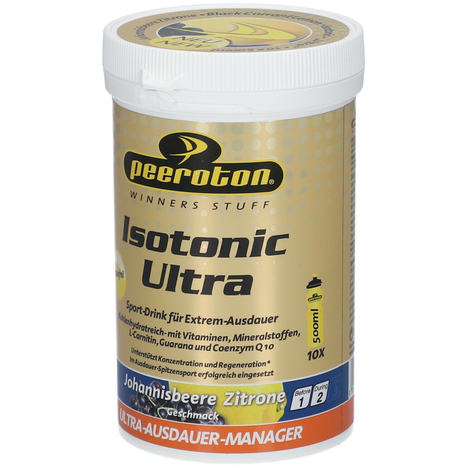 peeroton® Isotonic Ultra Drink Johannisbeere Zitrone