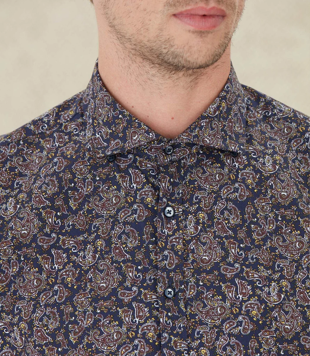 Chemise casual marron 