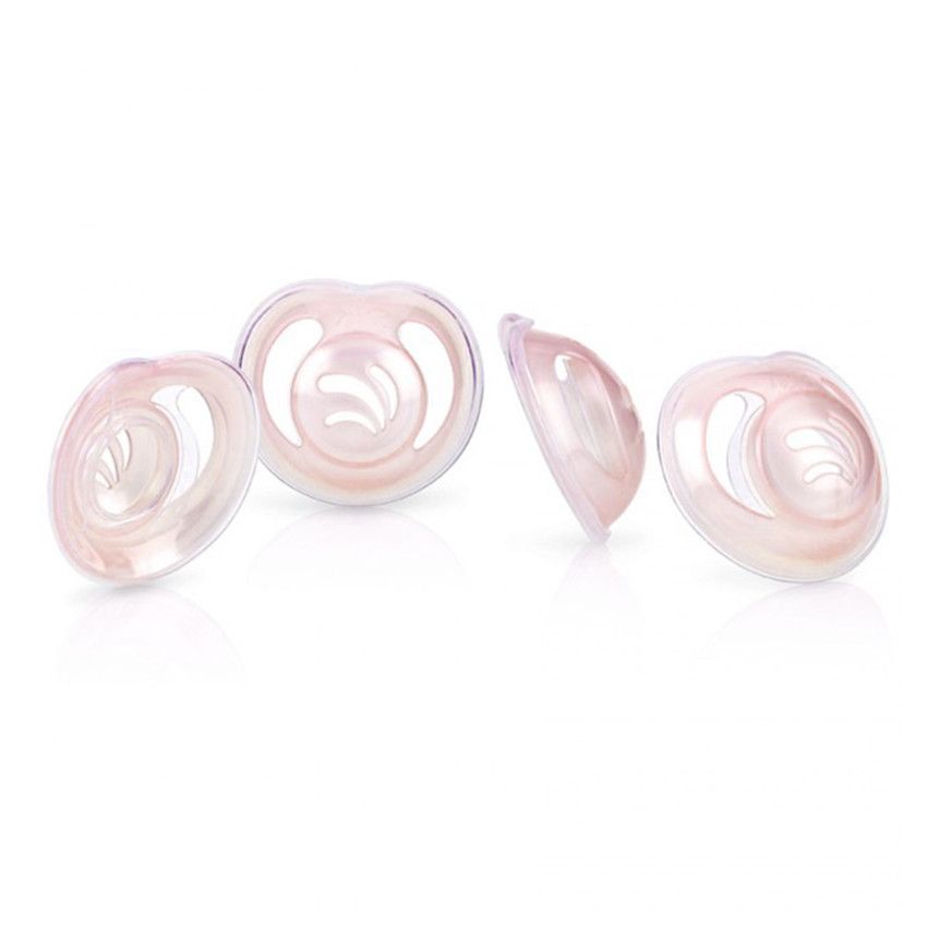 Lot de 2 protège mamelons coquilles Natural Touch - Rose clair - Doré