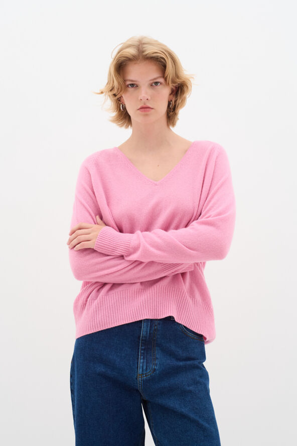 InWear Lukka V-neck Pullover Premium Cashmere rose