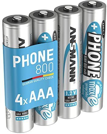 Oplaadbare AAA Batterijen - 800 mAh - NiMH - Set van 4