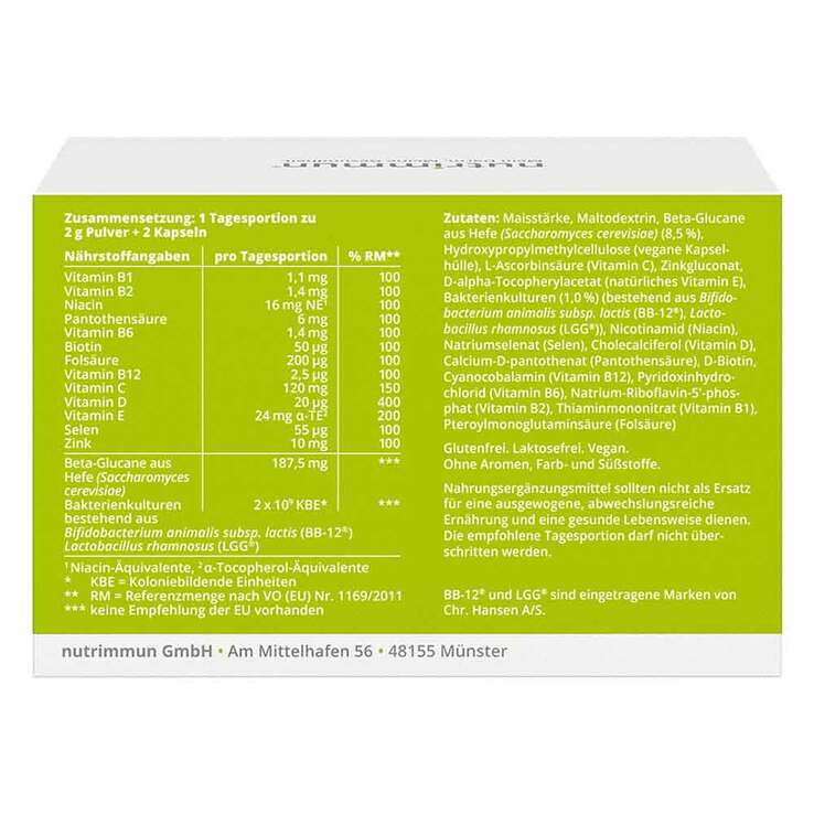 Mybiotik Immugy Kombipackung 30x2 g + 60 Kapseln, 1 P