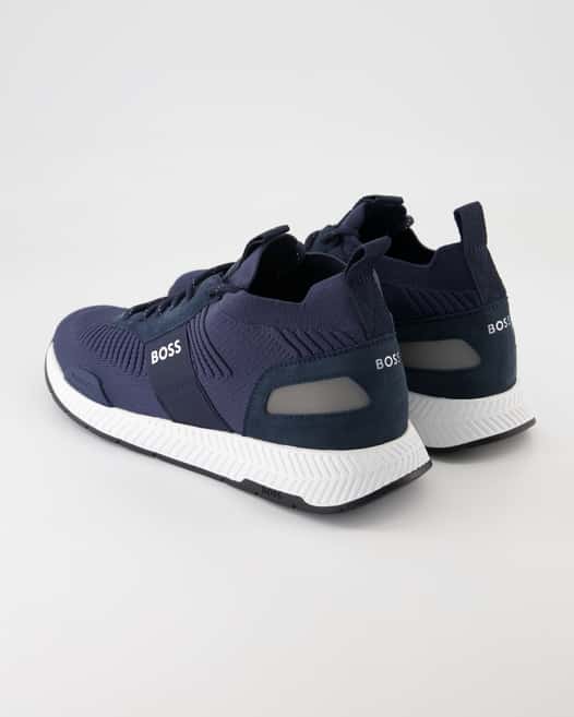 Boss Titanium Runn Sneaker in Blau