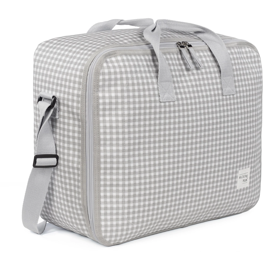Walking Mum Koffer I Love Vichy grau