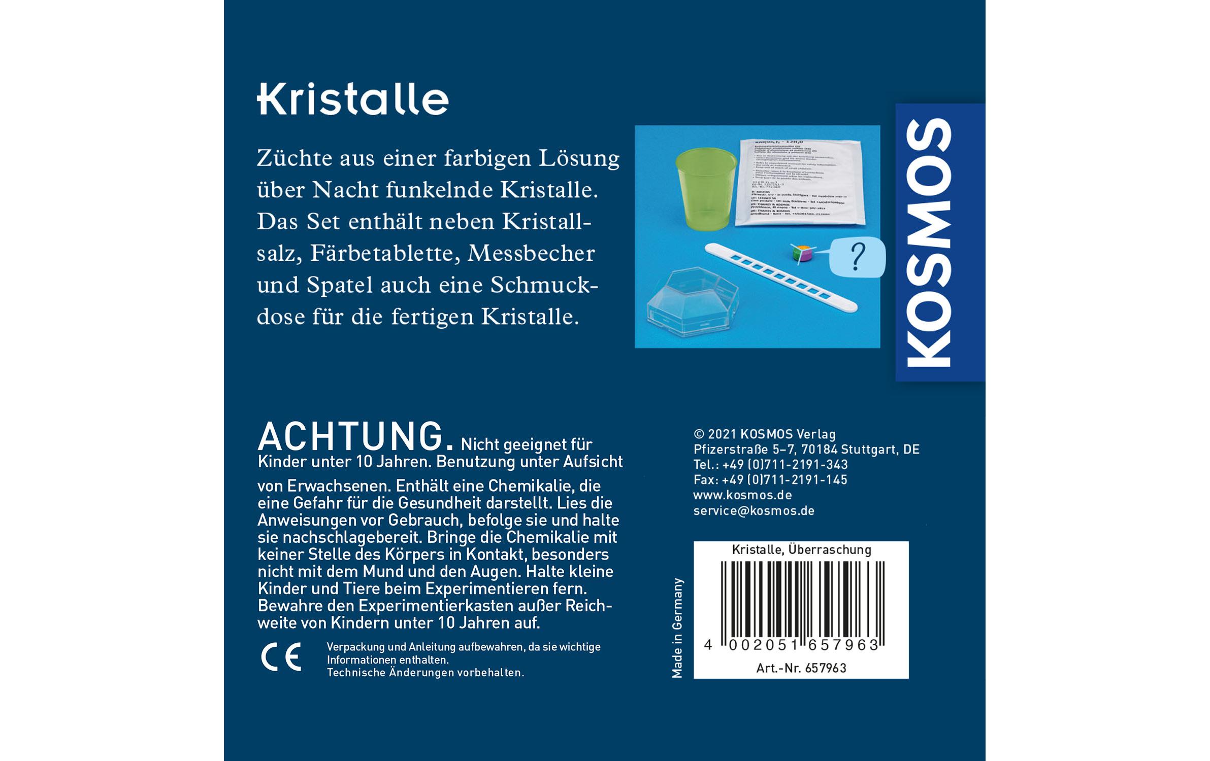 Experimentierkasten Überraschungs-Kristalle selbst züchtenKristallwachstum über Nacht