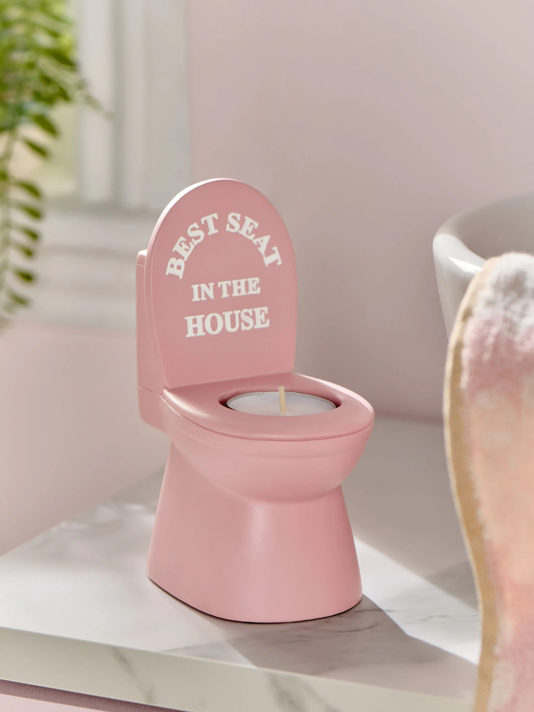 Slogan Toilet Tealight Holder