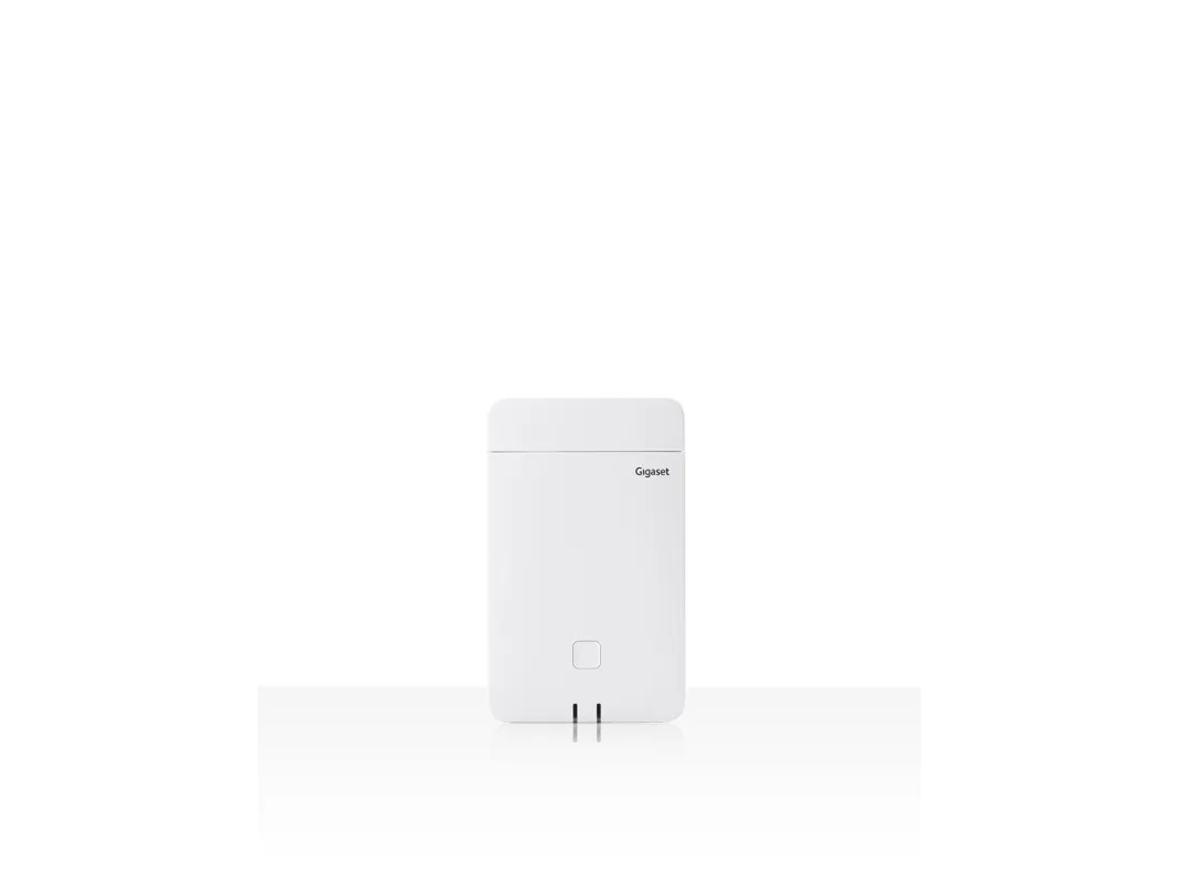 Gigaset N670 IP Pro - Trådløs VoIP telefon basisstation - IP-DECT\GAP\pnCAP - 3-vejs opkaldskapacitet - SIP, RTP, SRTP, SDP, SIPS - polarhvid SF9063