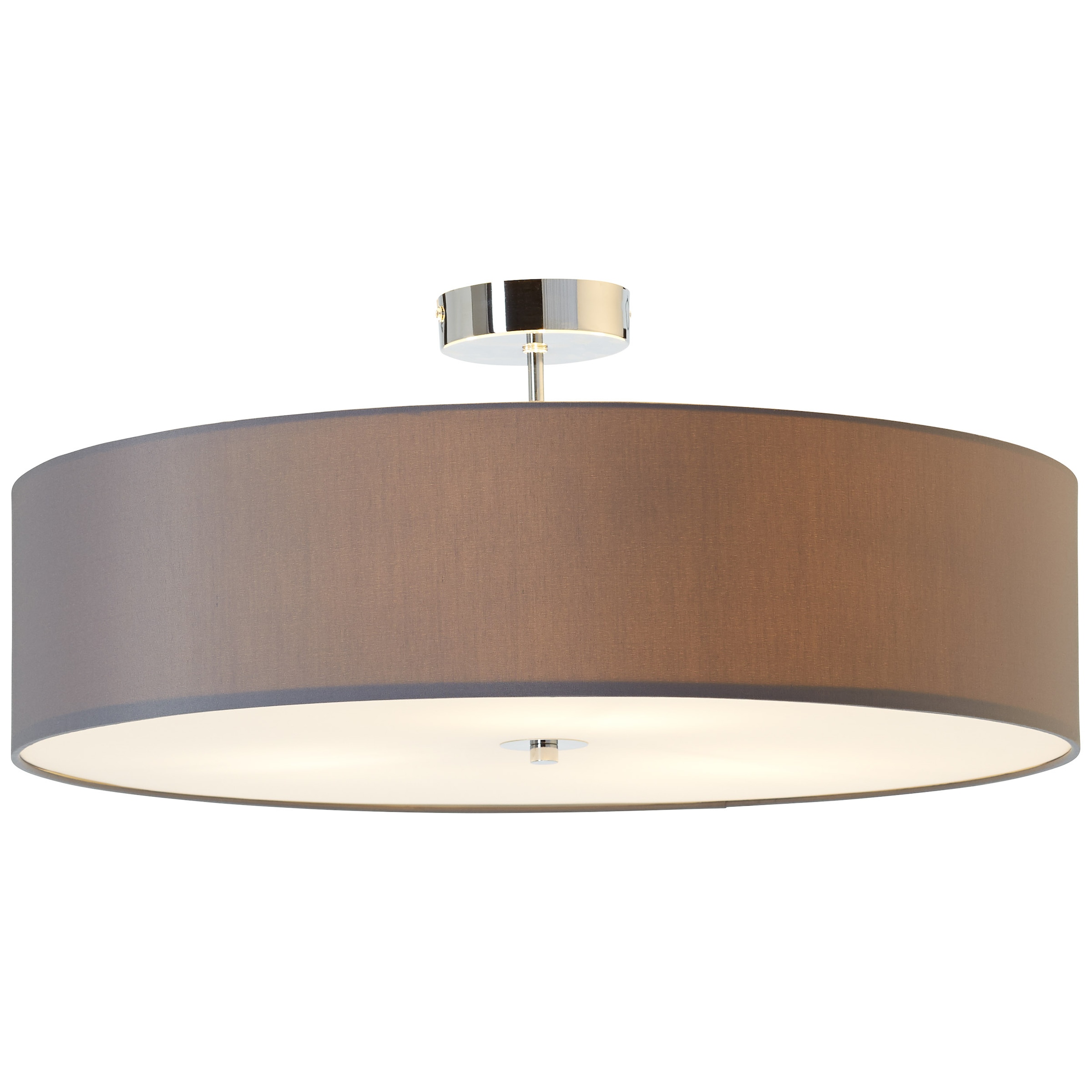 Brilliant Deckenleuchte »Andria« E27 1 Stk. mit Stoffschirm, 26,5 cm Höhe, Ø 60 cm, E27, Metall/Textil