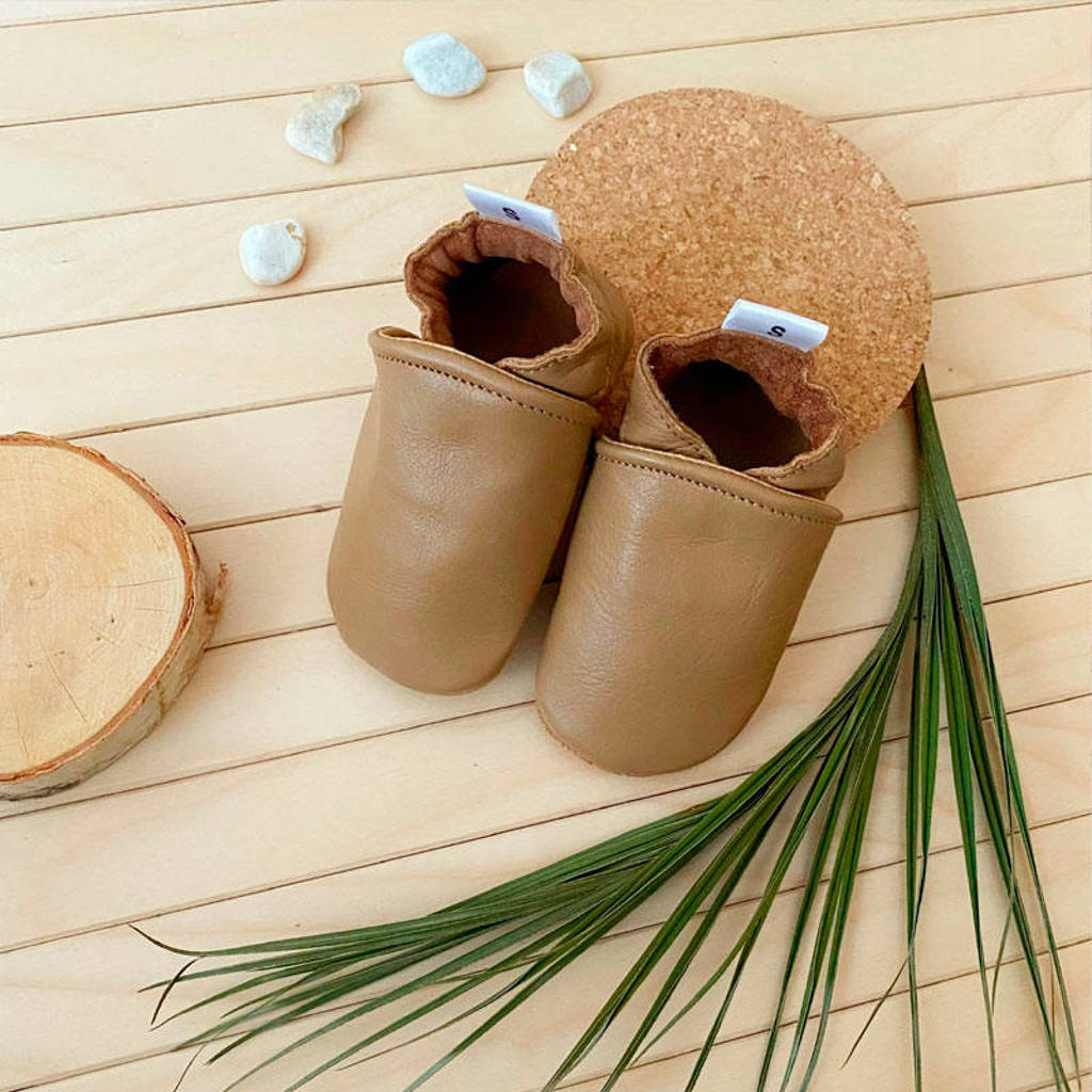 Babysteps leren babyslofjes camel