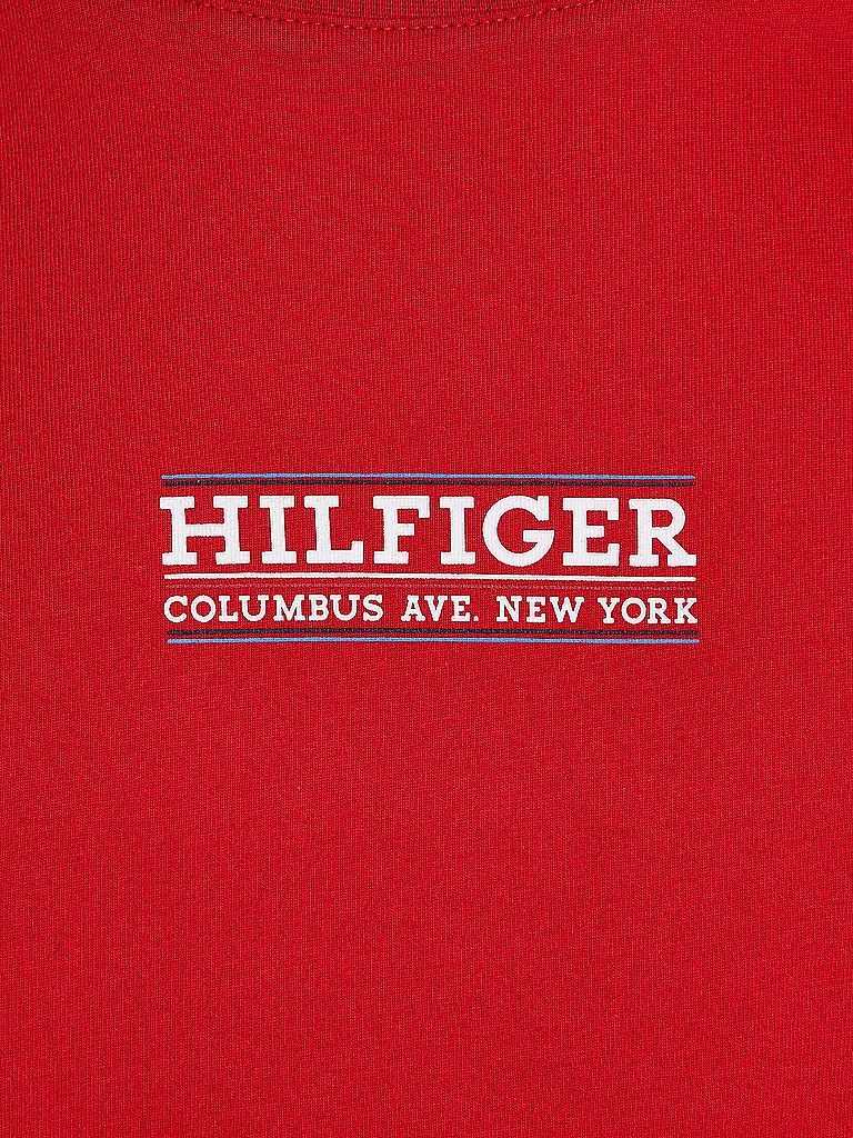 TOMMY HILFIGER T-Shirt Slim Fit rot