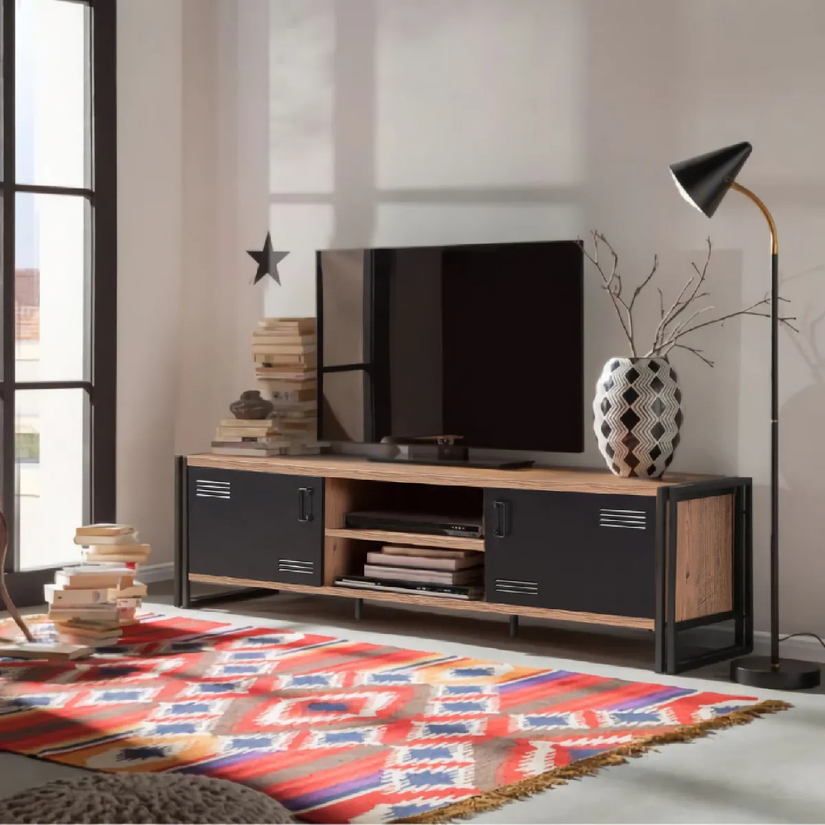 Concept Usine Meuble TV - Skarm industriel