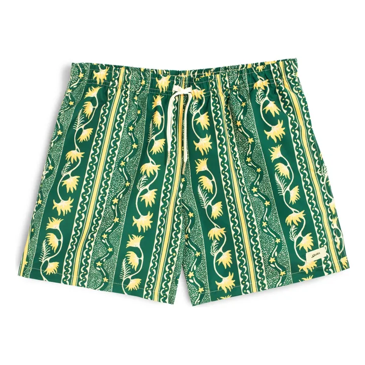 Bather Short de Bain Botanical Fibres Recyclées | Vert