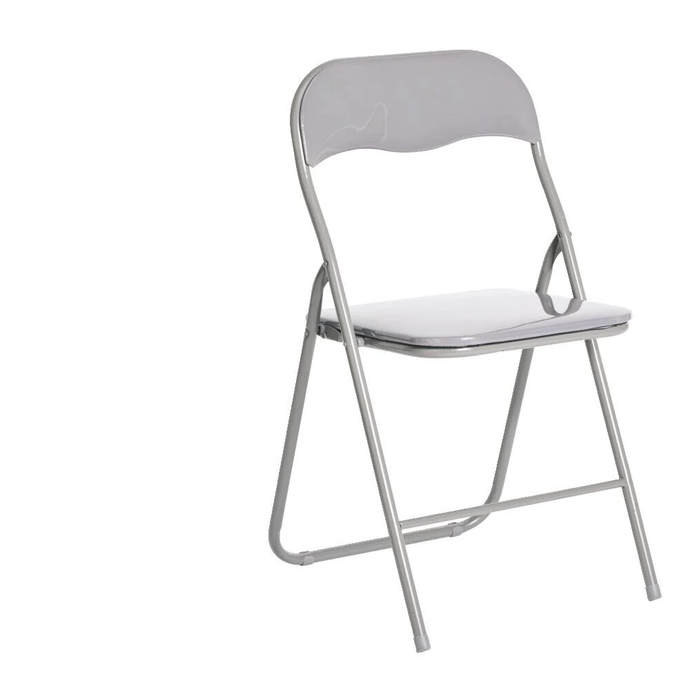 Chaise pliante Tracy métal gris foncé L49xP49xH79cm