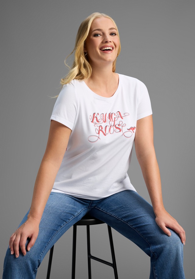 KangaROOS Longshirt, 2 Stk. Kurzarm,  figurumschmeichelnde Passform, grosse Grössen