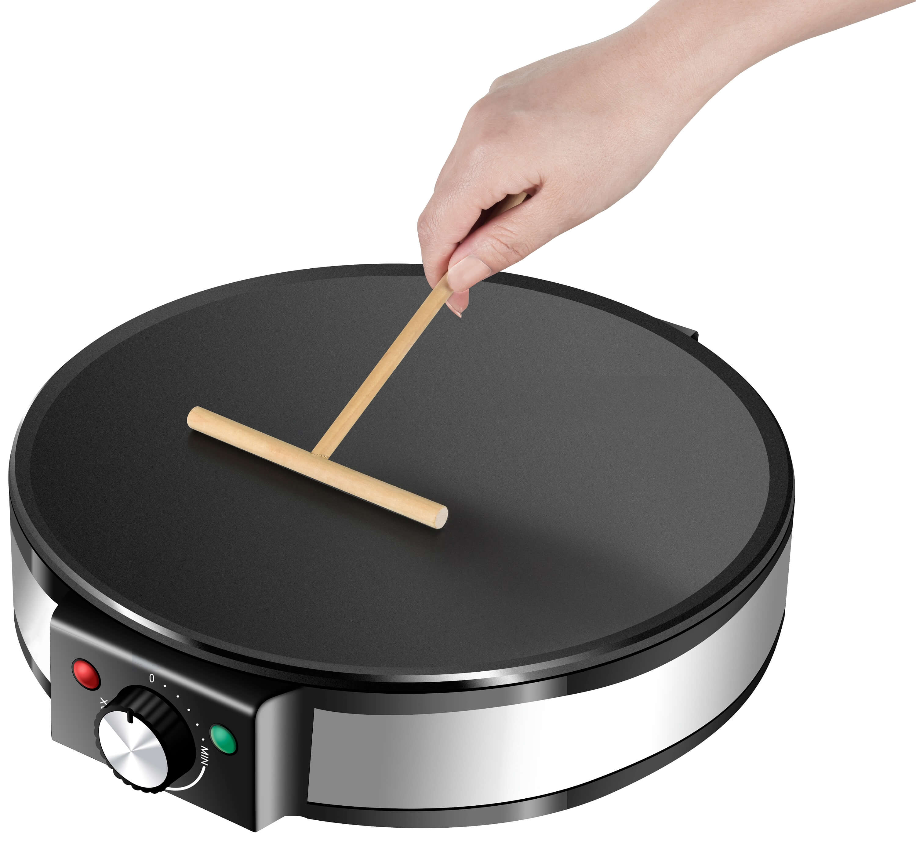 Zilan Crepes Maker 1200W Cool-Touch Griff Antihaftbeschichtung