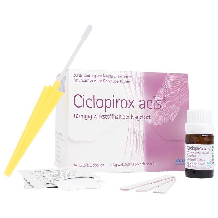 Ciclopirox acis 80 mg / g wirkstoffhalt.Nagellack, 6 g