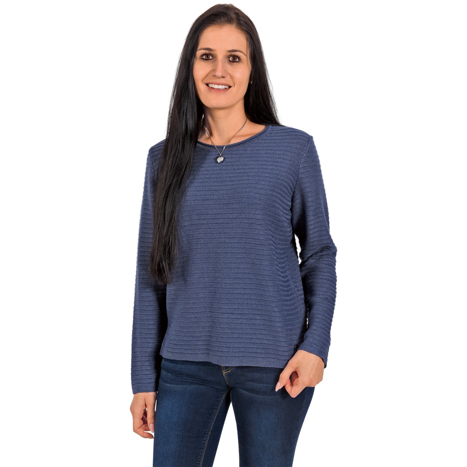 Olsen Damen-Pullover Ripp