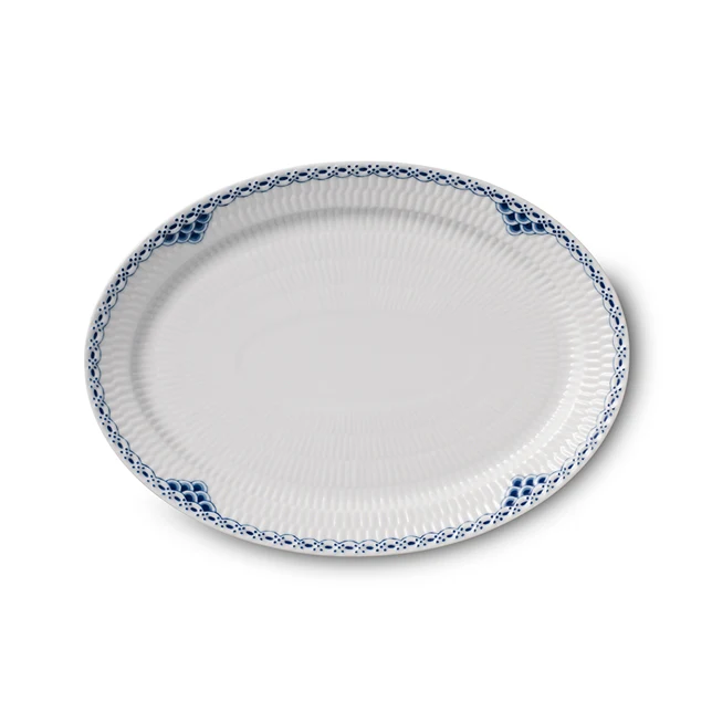 Royal Copenhagen  Prinsesse oval tallerken - 28 cm.