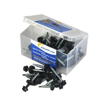 Aquaplan schroef aqua-pan antraciet 40 stuks