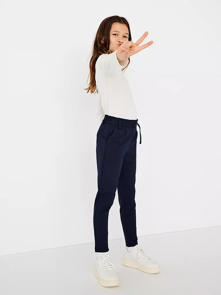 ONLY Mädchen Hose KOGPOPTRASH EASY  blau