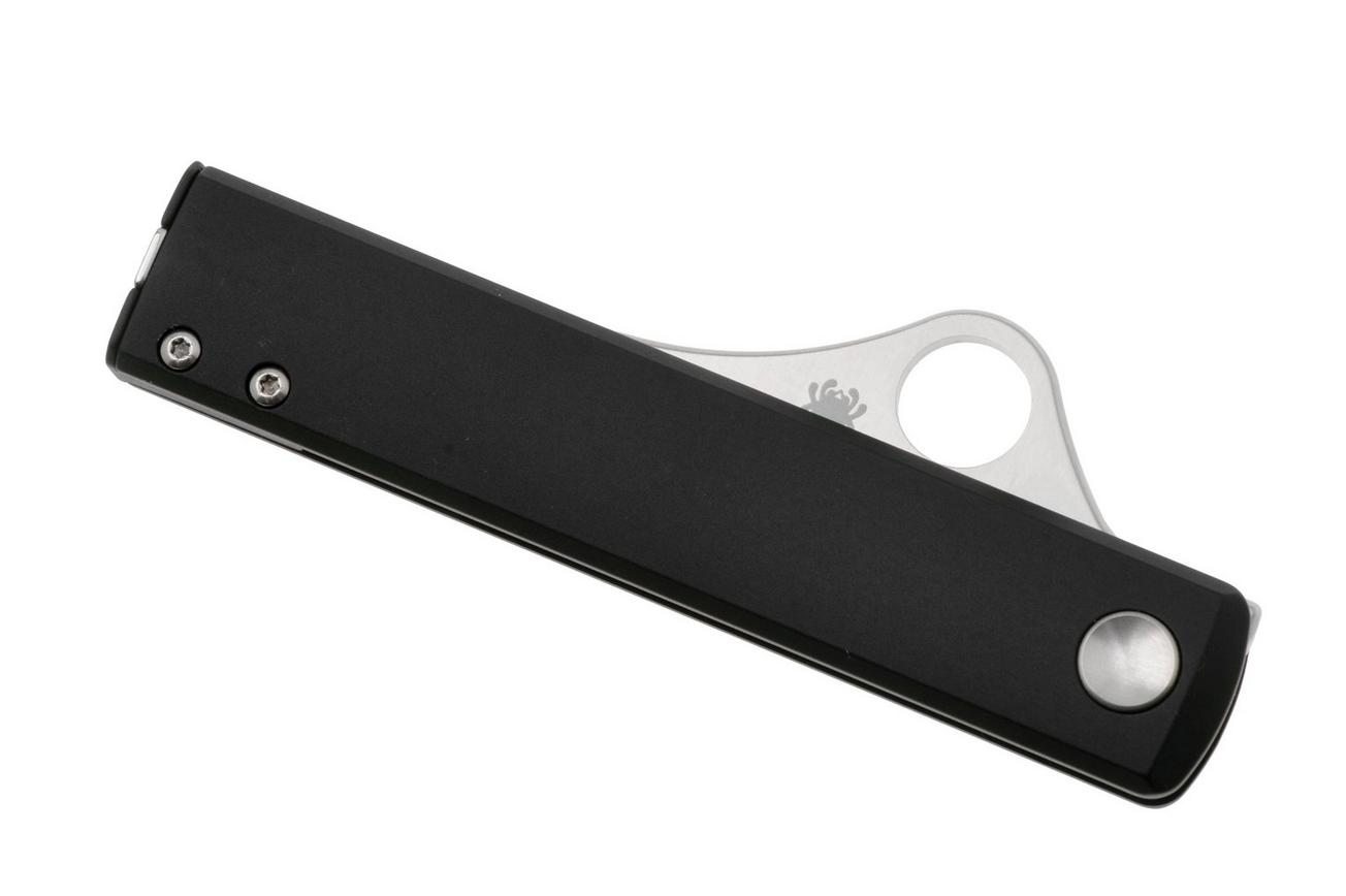 Spyderco Essenza C272ALBKP Black Aluminum, Böhler N690CO zakmes, Riccardo Gobbato design