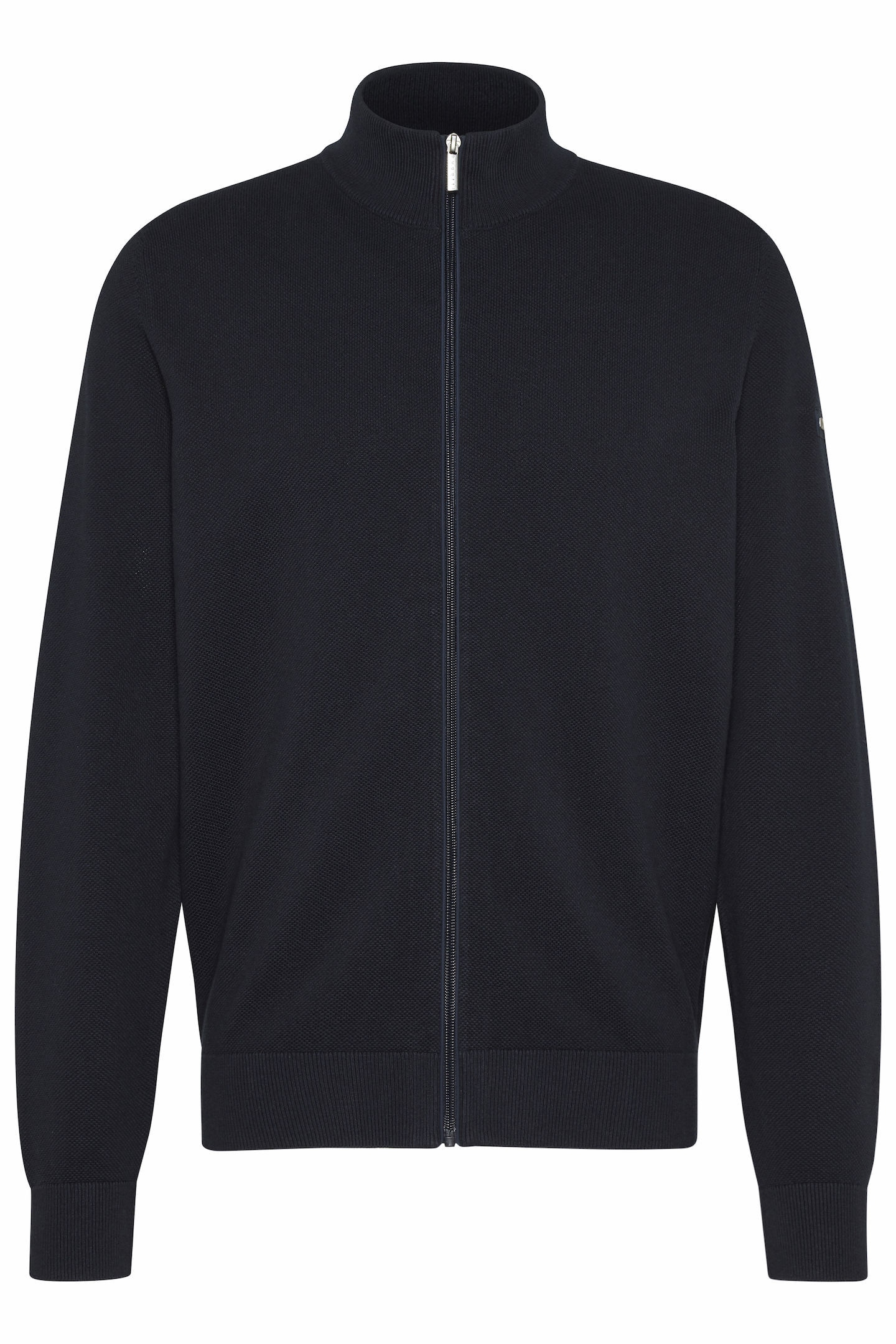 bugatti Strickjacke »Basic Essential«, mit Reissverschluss