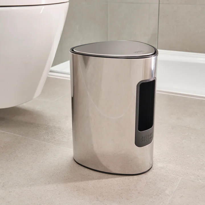 Joseph Joseph - EasyStore Luxe Treteimer, 5L, Edelstahl
