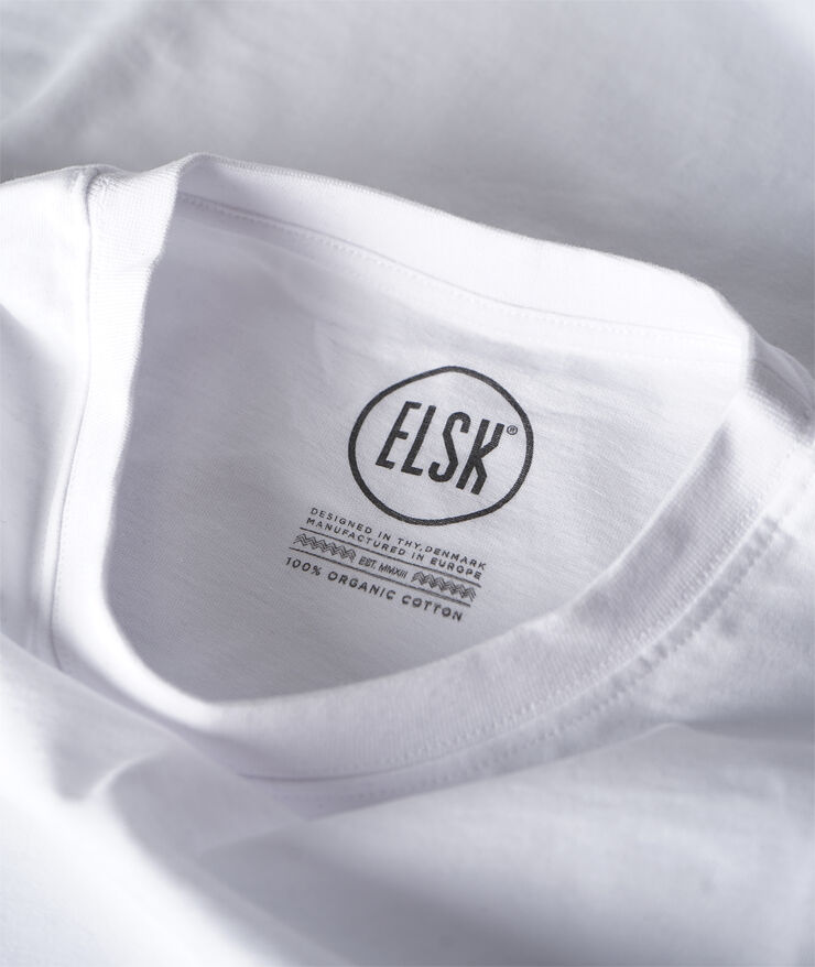 ELSK BOOMERANG MEN'S BRUSHED T-SHIRT 001 optic white