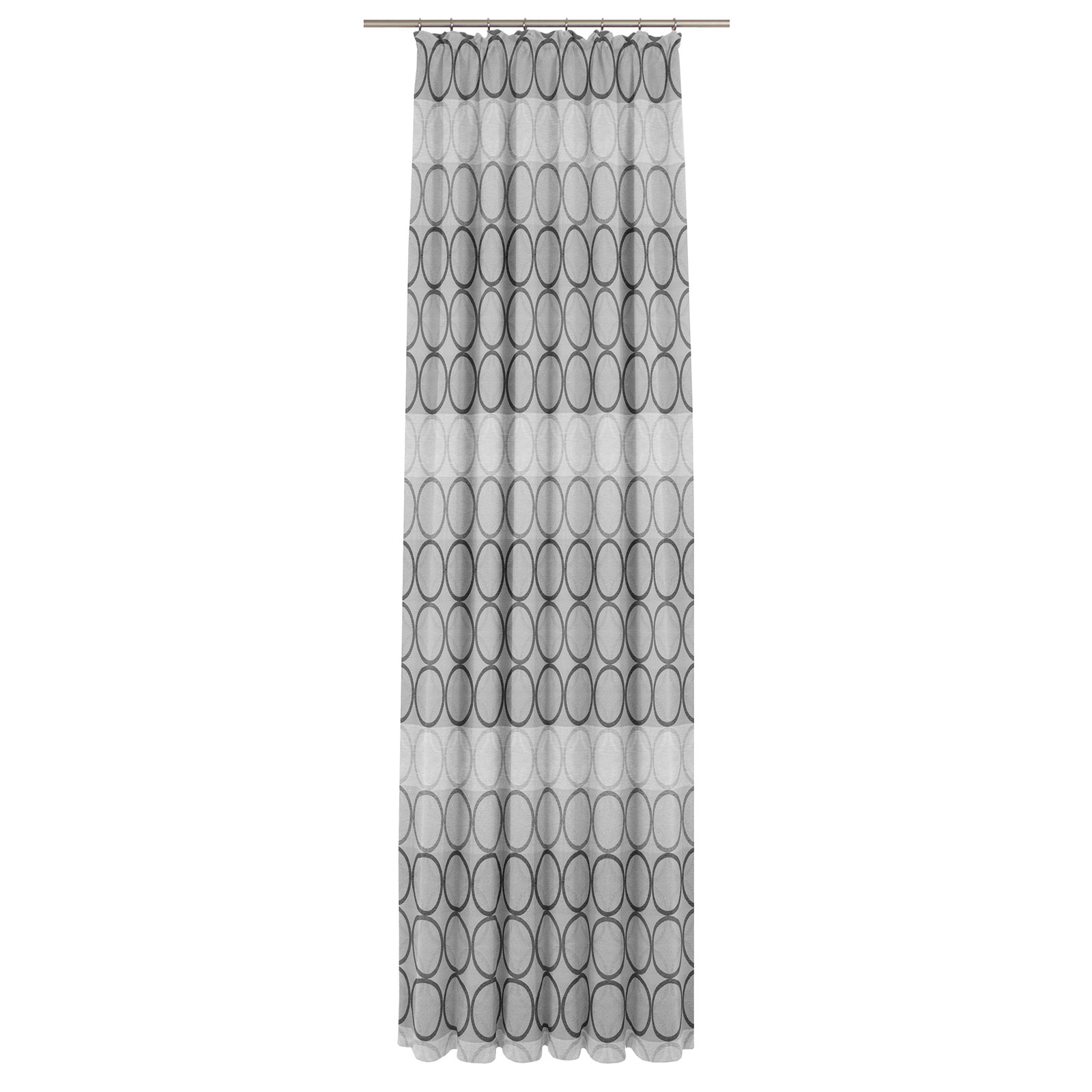 Einzelschal mit Kräuselband ZIRBELLO - dunkelgrau - 145x132 cm