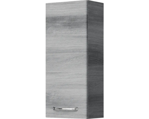 Pelipal Kumba badkamermeubelset (B x H x D): 107 x 200 x 50 cm, grafiet getextureerde fronten, 5-delige set inclusief mineraal gegoten wastafel, badmeubel en wandkast (99.770126194)
