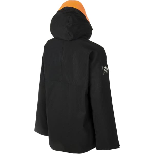 Veste de ski WATTS ARROW JR NOIR AVEC LOGO ORANGE