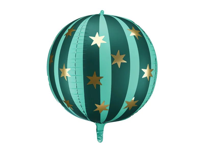 Groene Helium Ballon Sterren Leeg 75cm