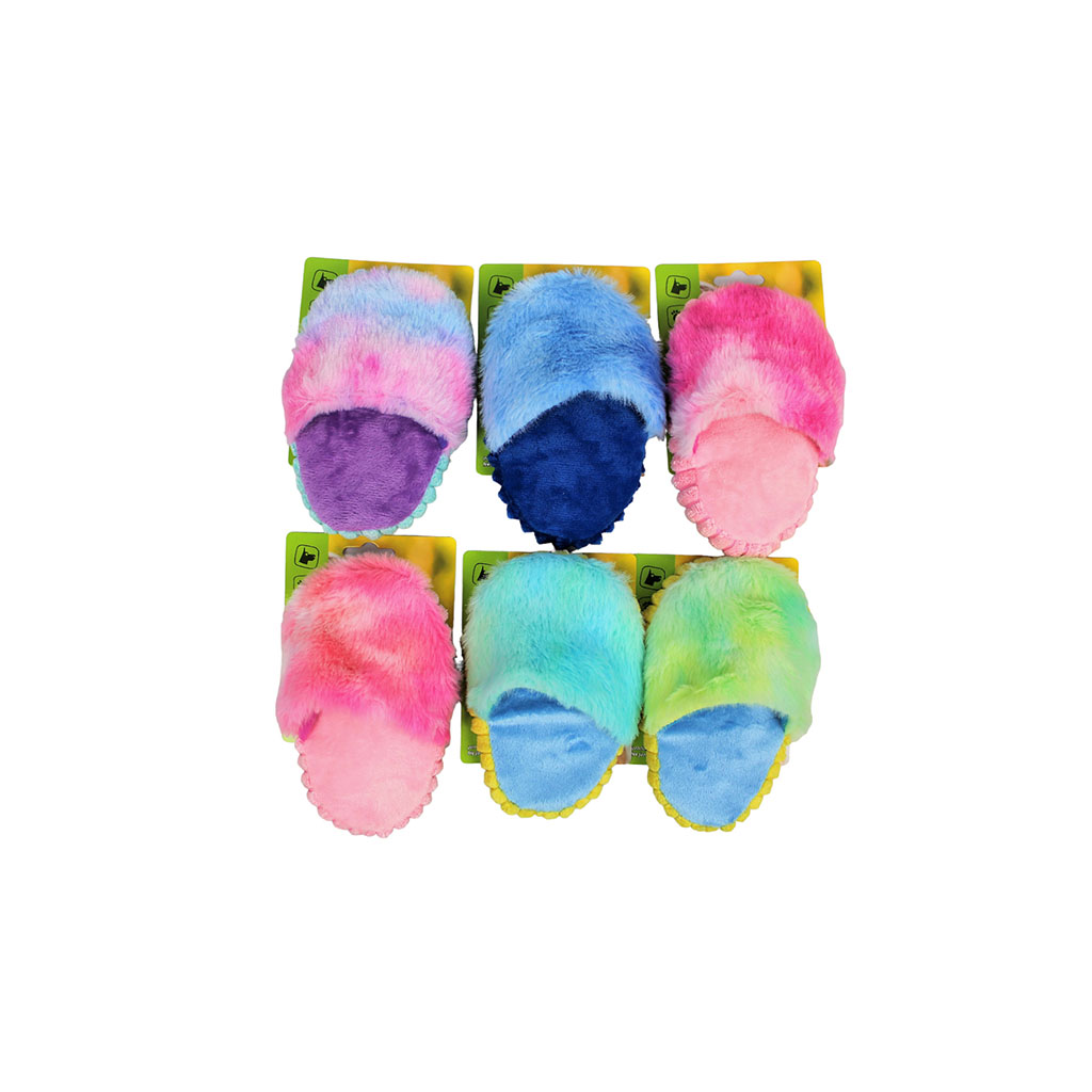 Jouet peluche pour chien pantoufle