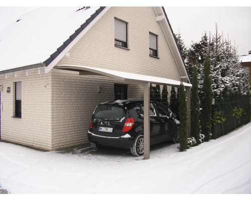 KRB Skiatsu enkele carport met hitte-, UV- en hagelbescherming, 270x500 cm, urban grey