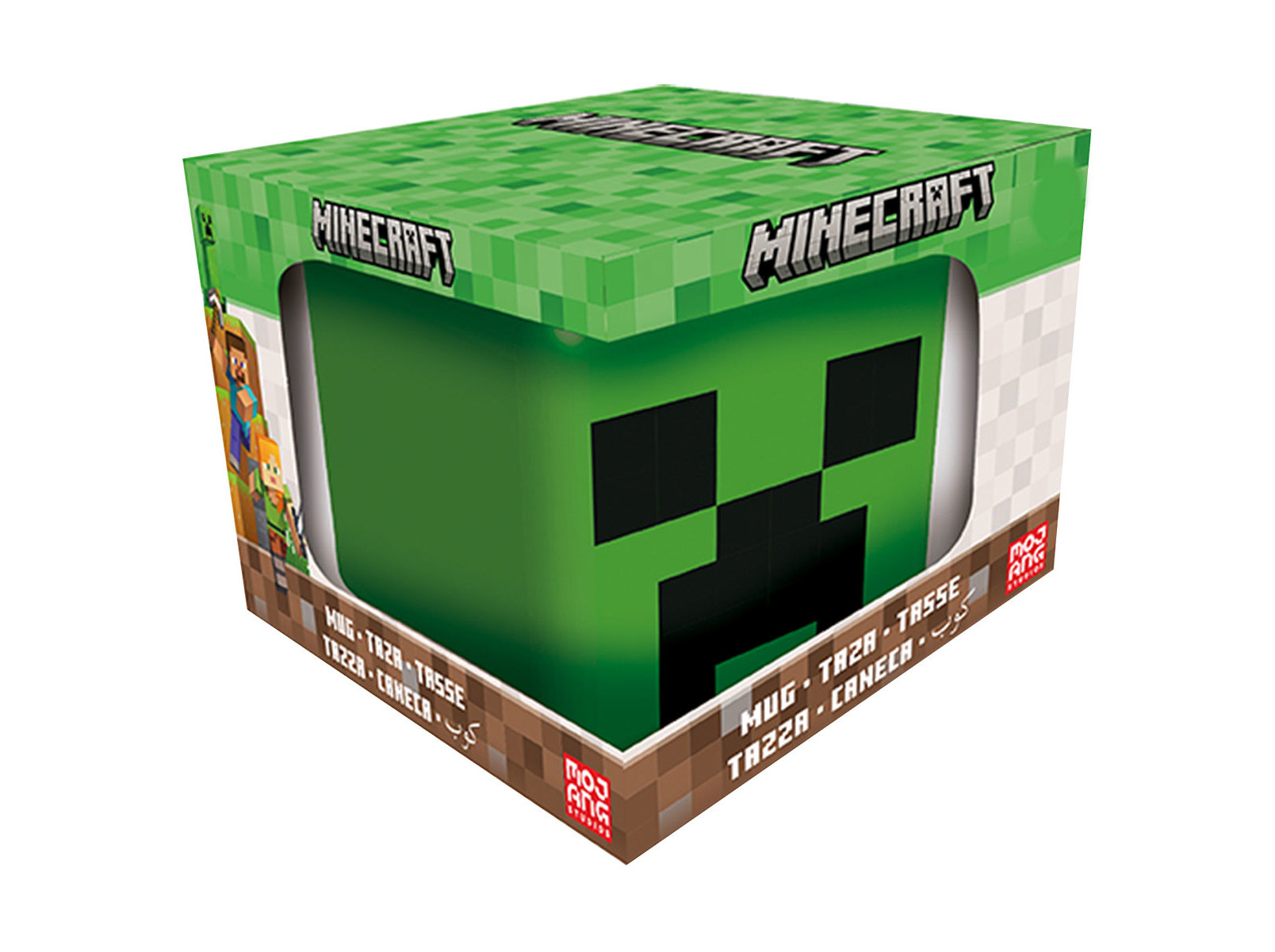 CANECA GRANDE MINECRAFT 3D VD 440ML