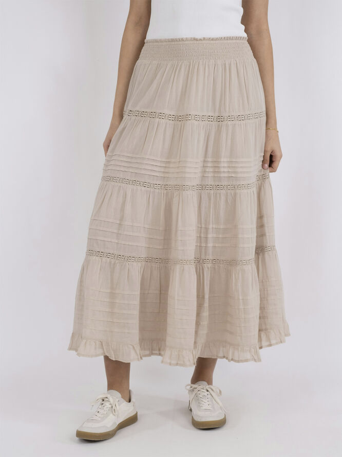 Neo Noir Felicia S Voile Skirt Sand