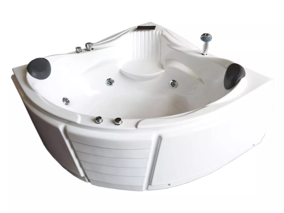 Baignoire Balnèo blanc 150 X 150 cm pour 2 personnes 6 jets – Anemone