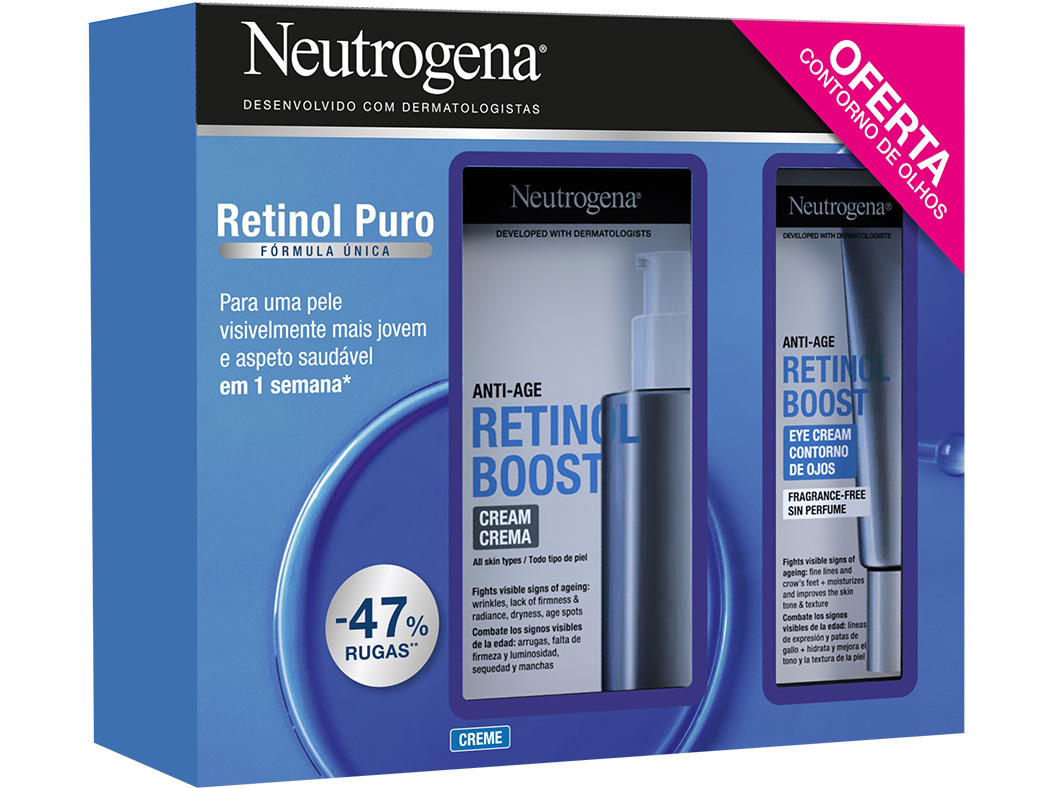 COFFRET NEUTROGENA RETINOL BOOST 65ML CREME OLHOS