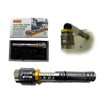 China Trading Cree-LED Taschenlampe SWAT mit Schwenkkopf aus rostfreiem Edelstahl, wasserdicht
