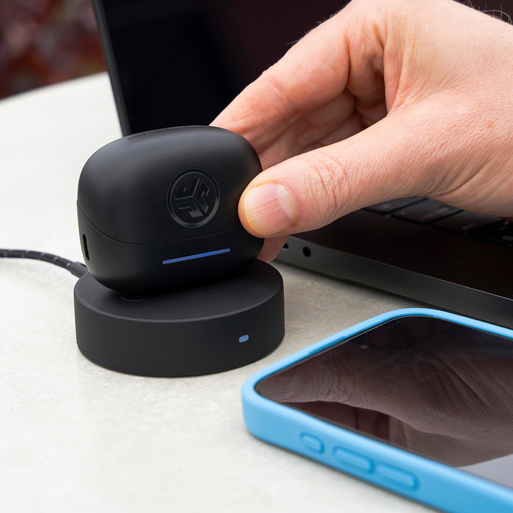 JBuds Pods ANC Bluetooth 5.4 In-Ear TWS Kopfhörer Headset IP55 mit Ladecase (IEUEBJBPODSRBLK124) - Schwarz