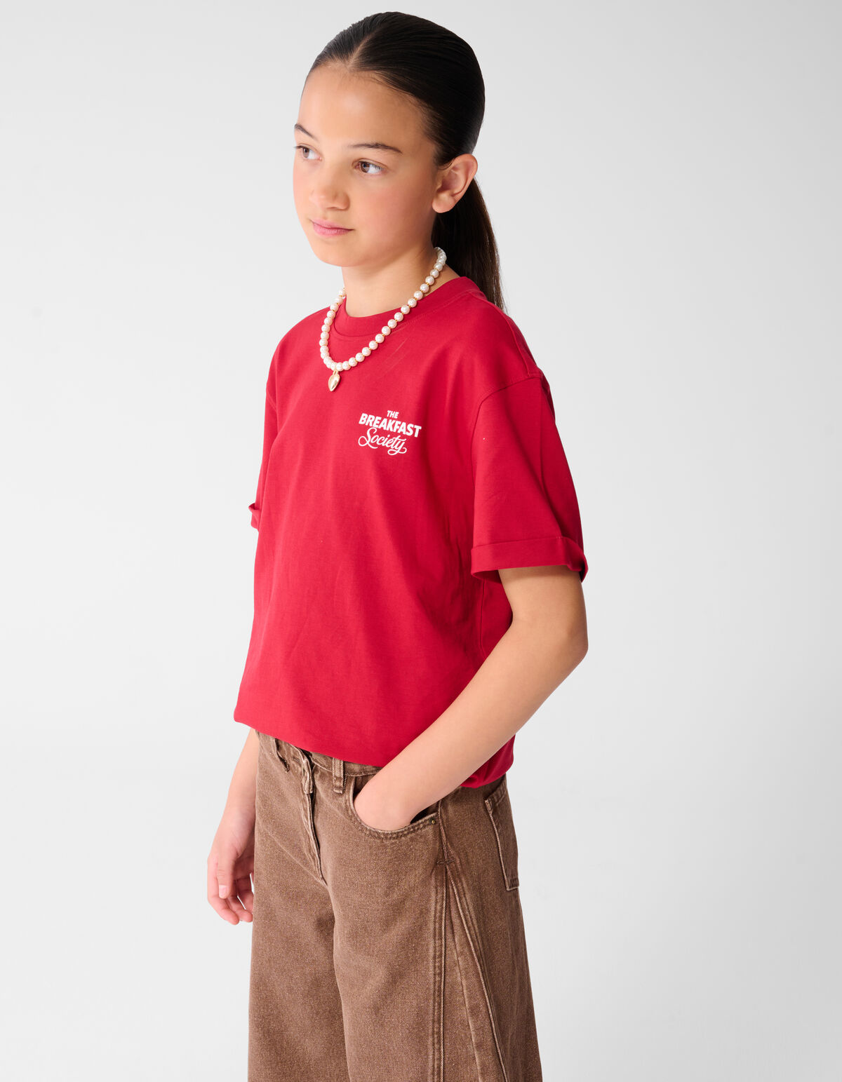 Pretzel Artwork T-shirt Rood