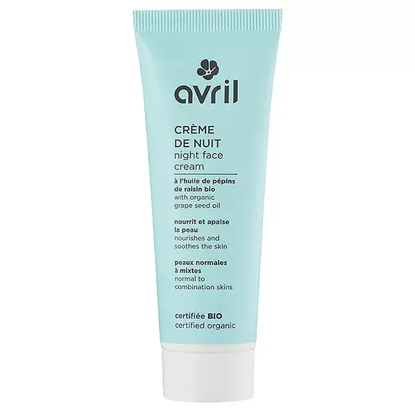 Avril Soin du Visage Crème de Nuit Pépins de Raisin Bio 50ml