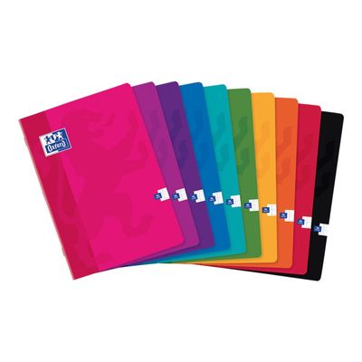 Oxford - Cahier A4 (21x29,7 cm) - 96 pages - grands carreaux (Seyes) - disponible dans différentes couleurs