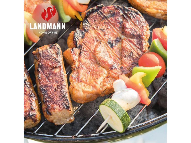 Landmann Holzkohlegrill - 66.5 cm - Schwarz Rundgrill